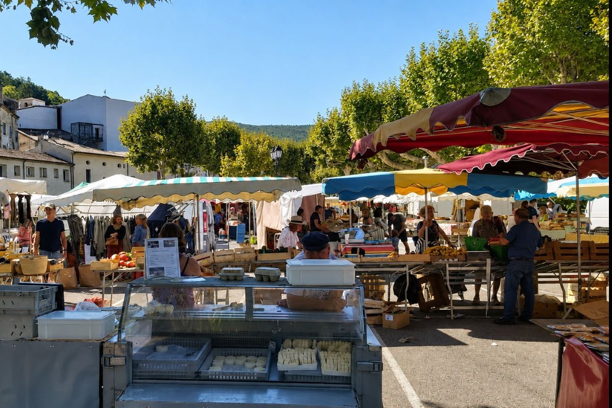 Vendredi jour de marché à Dieulefit