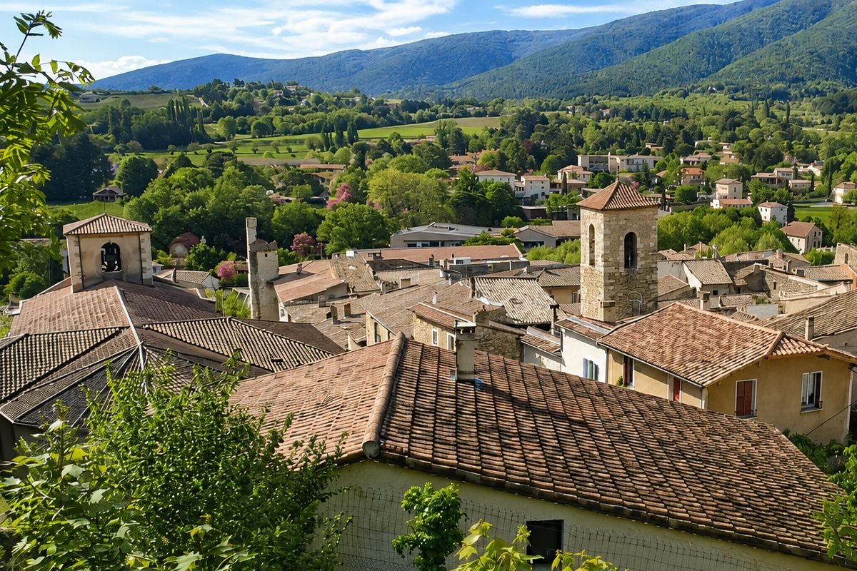 Panorama sur Dieulefit et ses environs